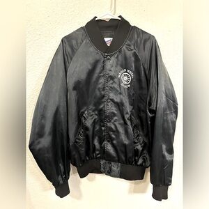 Wagon Wheel Saloon Satin Jacket